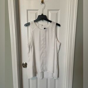 White House Black Market St. Maura lined shell sleeveless white blouse